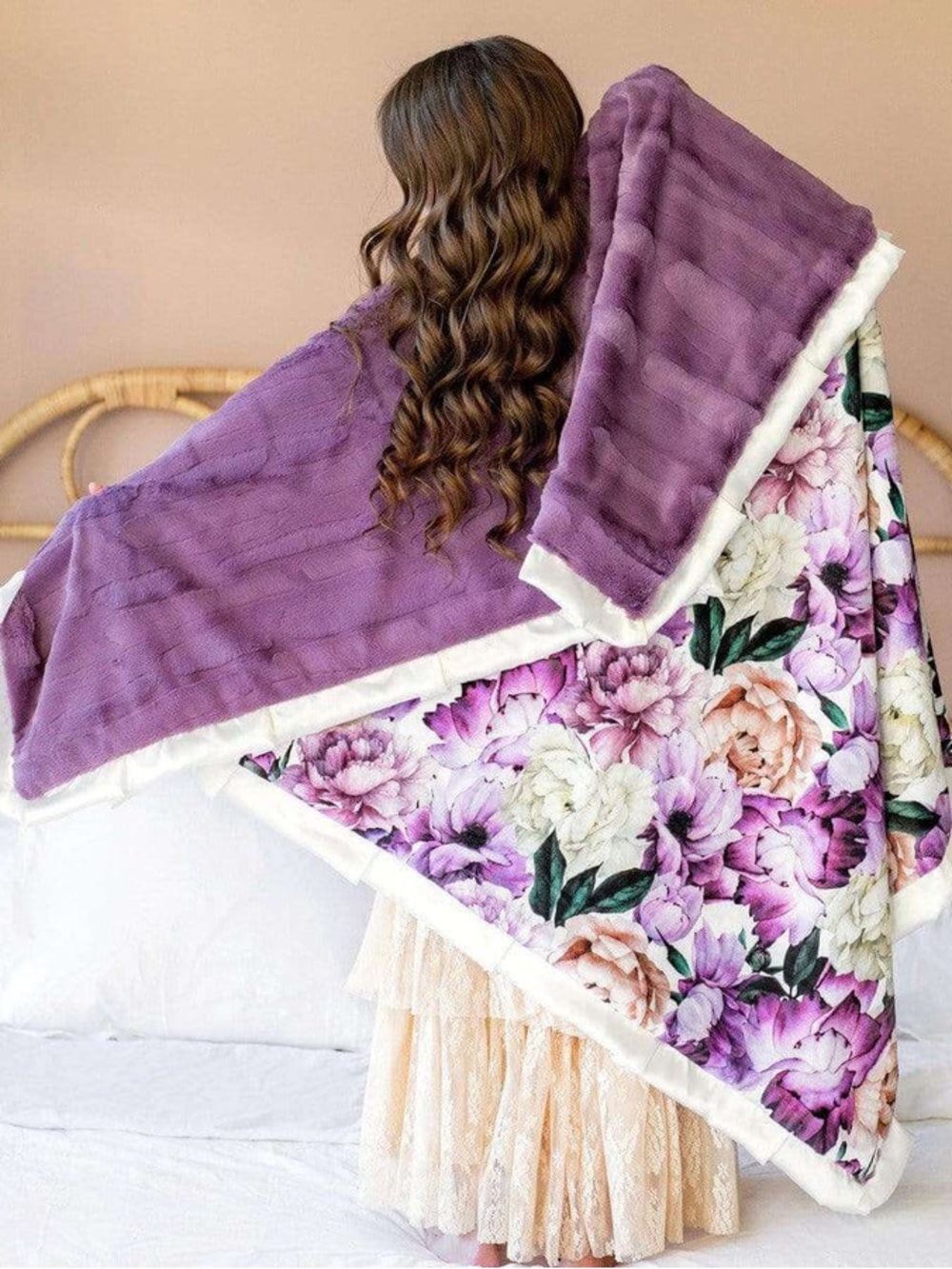 NWT Minky Couture Purple Promise Blanket